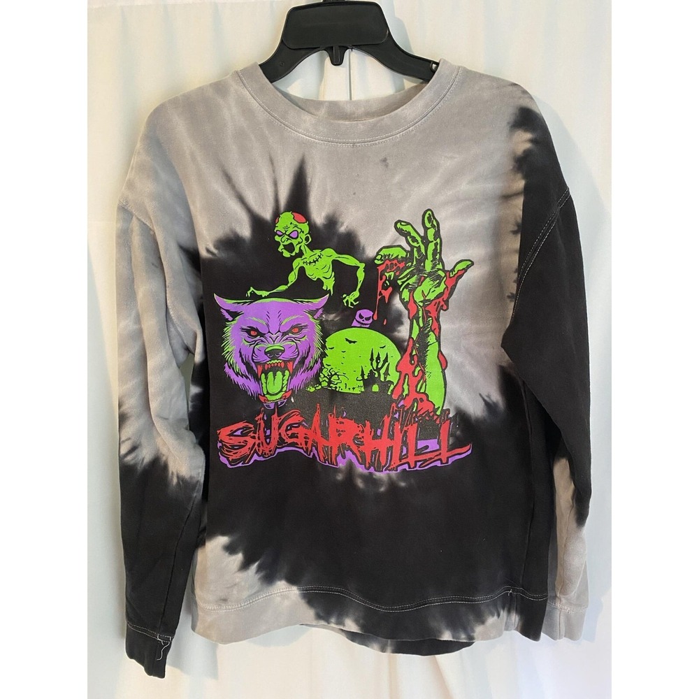 Sugarhill LA Take Me There Zombie Werewolf Tie‎ Dye Sweatshirt Large